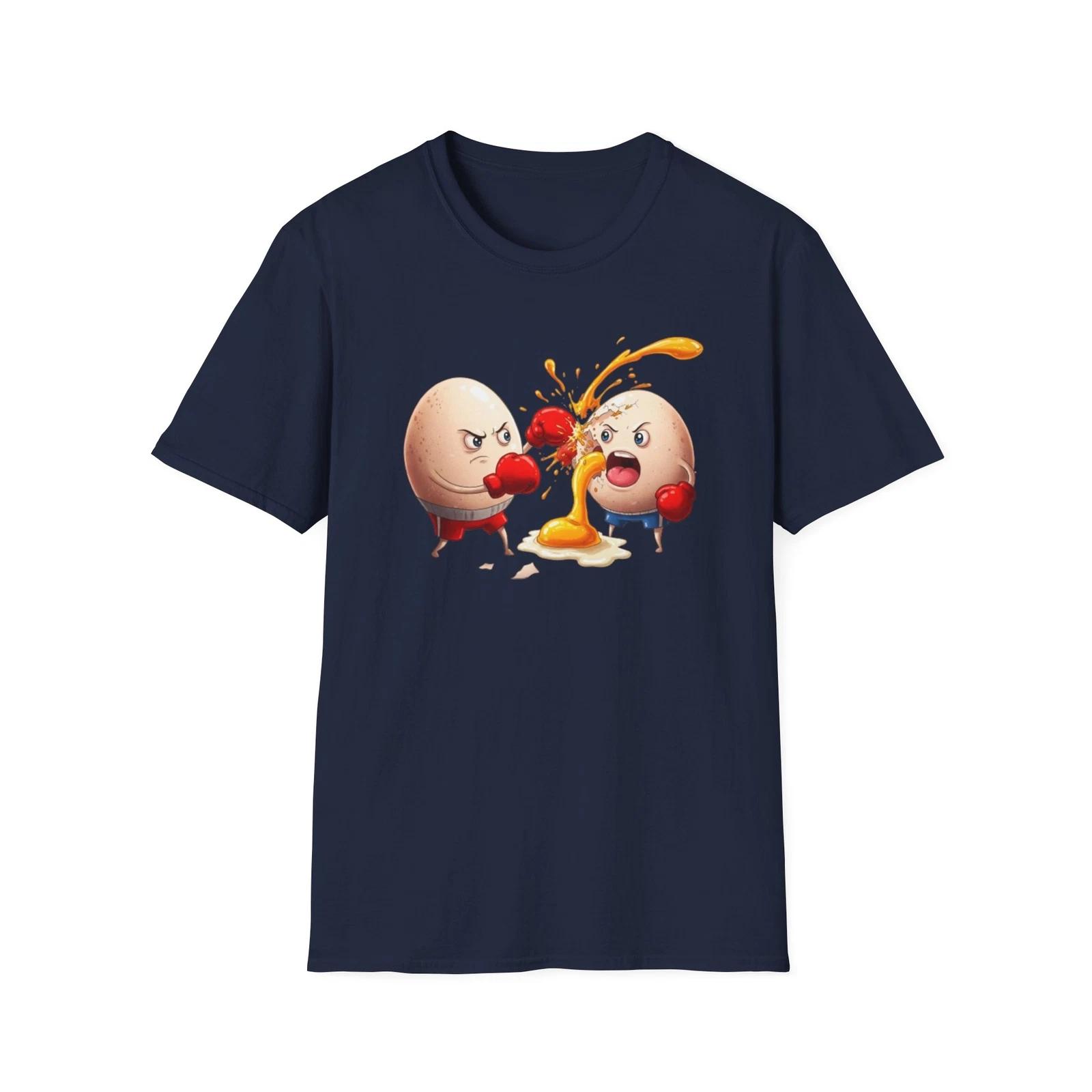 Funny Eggs Boxing T shirt, Humorous Tee for Fight Fans , Novelty Shirt M