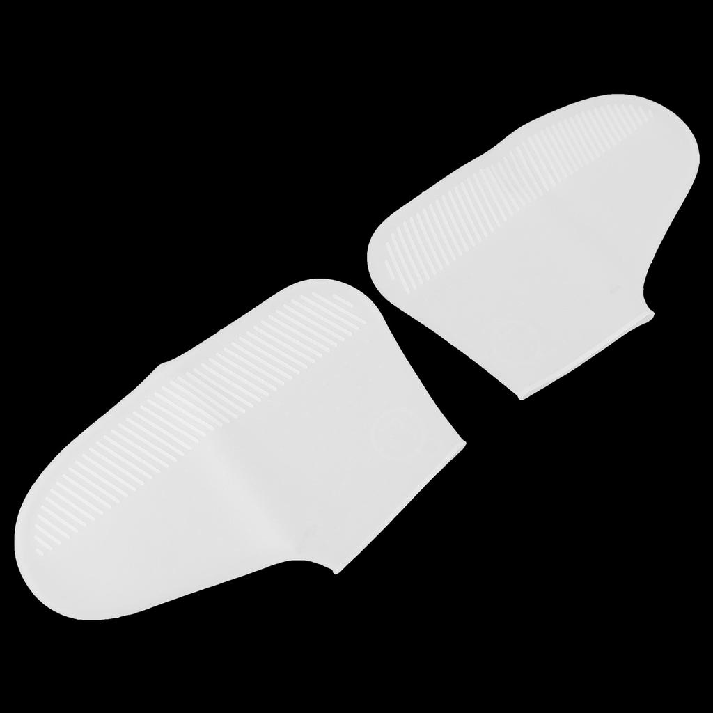 Silicone Rain Shoe Covers Waterproof Snow Shoe Protectors Non Slip Foldable Shoes Boots Overshoes White