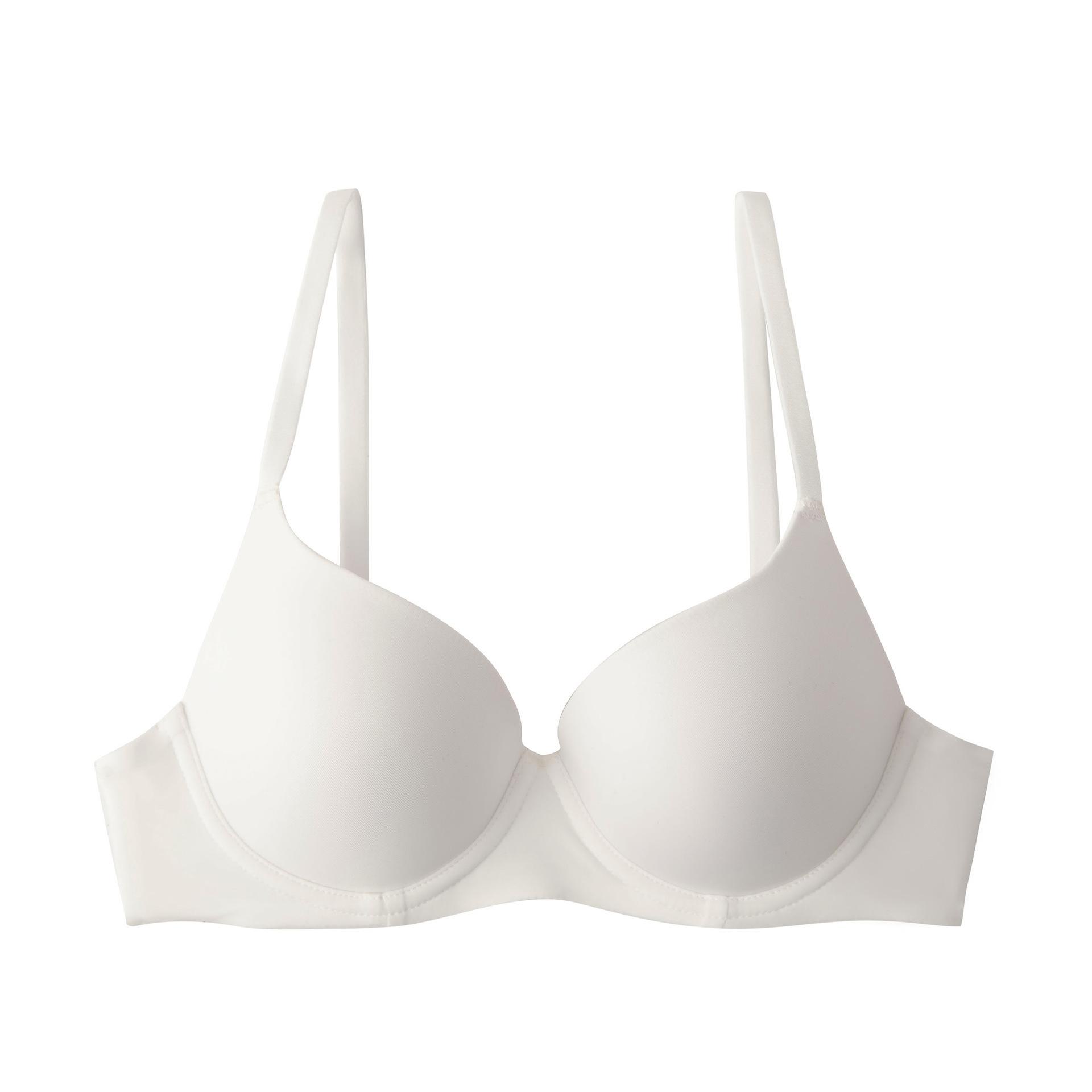 

Full cup, large chest, small and seamless, thin large size underwear, women s soft steel ring, anti-sagging, gathering and simple upper support 70B/32B білий