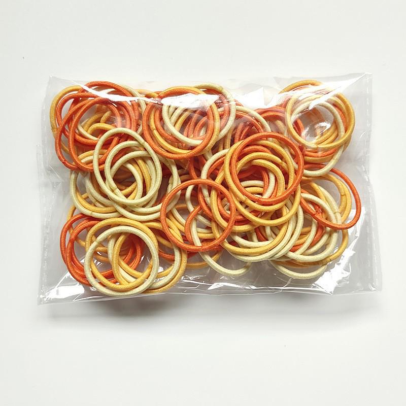 100 Korean-Style Children's Hair Ties - Gentle Baby Hair Accessories for Little Girls