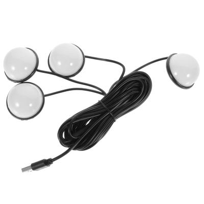 BUGUUYO Repose-pieds de lumière de voiture Compatible Éclairage d'ambiance intérieur Lampe d'intérieur de voiture pour camion Améliore la visibilité nocturne Accessoires de voiture