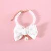 Faux Pearls Pet Necklace Adjustable Dog Collar Pet Accessories Cat Necklace  Cat