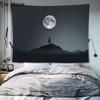 Starry Sky Moon Landscape Tapestry Room Aesthetic  Wall Hanging Art Background Cloth Bedroom Dormitory Home Decoration