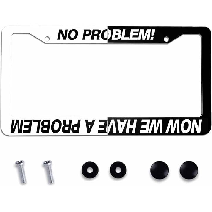 License Plate Frame Registered Nurse Stainless Steel License Plate Frame With 2 Holes & Free Screws 12.2 X 6.3 Inches