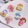 Cross-border Mushroom Girl Resin Sticker Decoration for Phone Case, Electric Scooter, Water Cup, Hair Clip, Camera, and DIY Cream Glue.