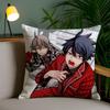 Anime T-Tougen A-Anki Kissenbezug Gemütlicher Plüsch-Kissenbezug Beidseitig bedruckt – Wohngeschenk für Schlafzimmerdeko