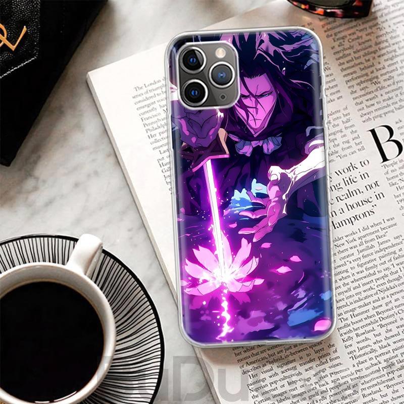 Bleach Kuchiki Byakuya Cover For iPhone 17 Air 16 16E 15 Pro Max 14 Plus 13 Mini Phone Case 12 11 7 8 SE Customized Print Shell