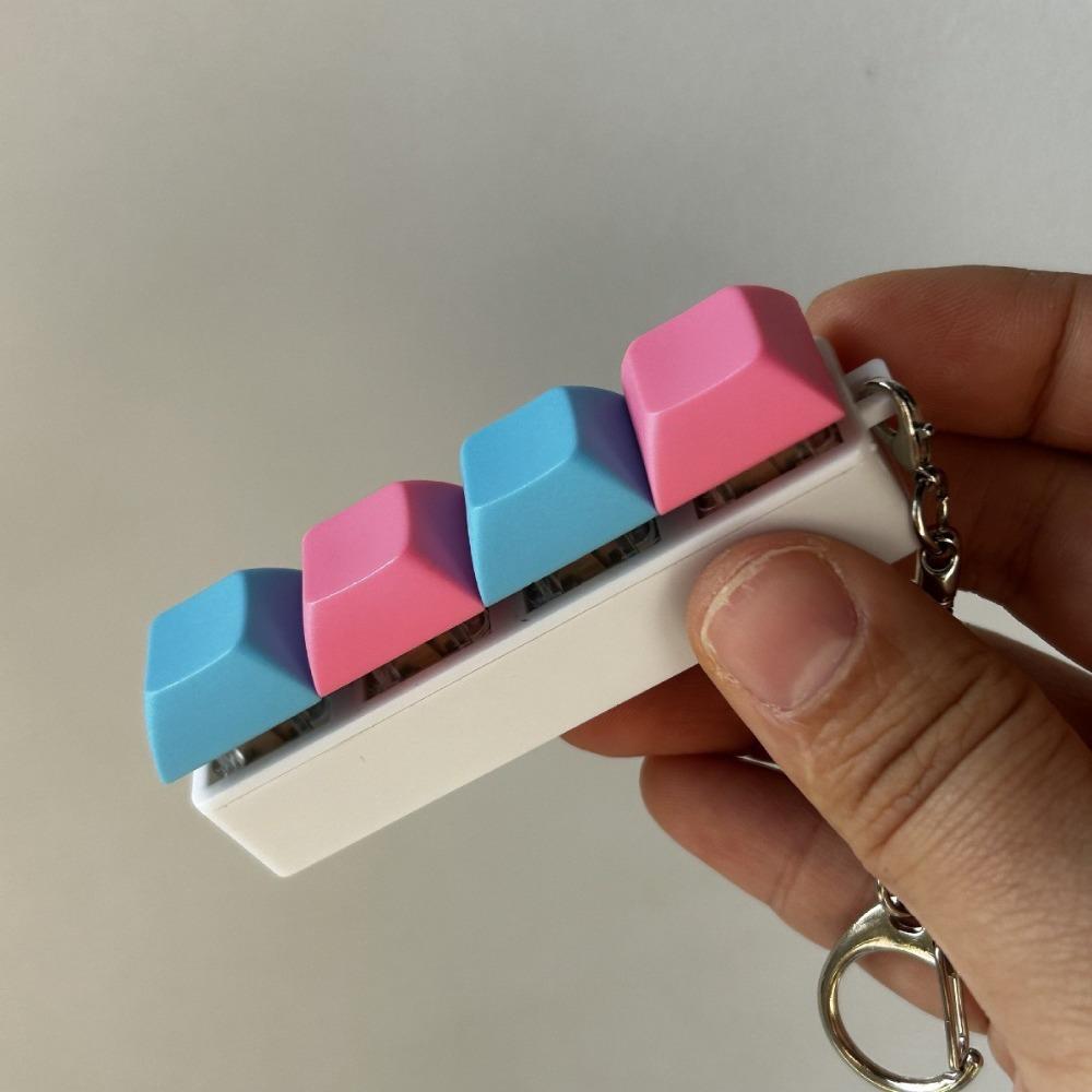 DIY Tastatur Fidget Schlüsselanhänger Tastenkappe Klicker Spielzeug Neu Finger Tastenkappe Erwachsener