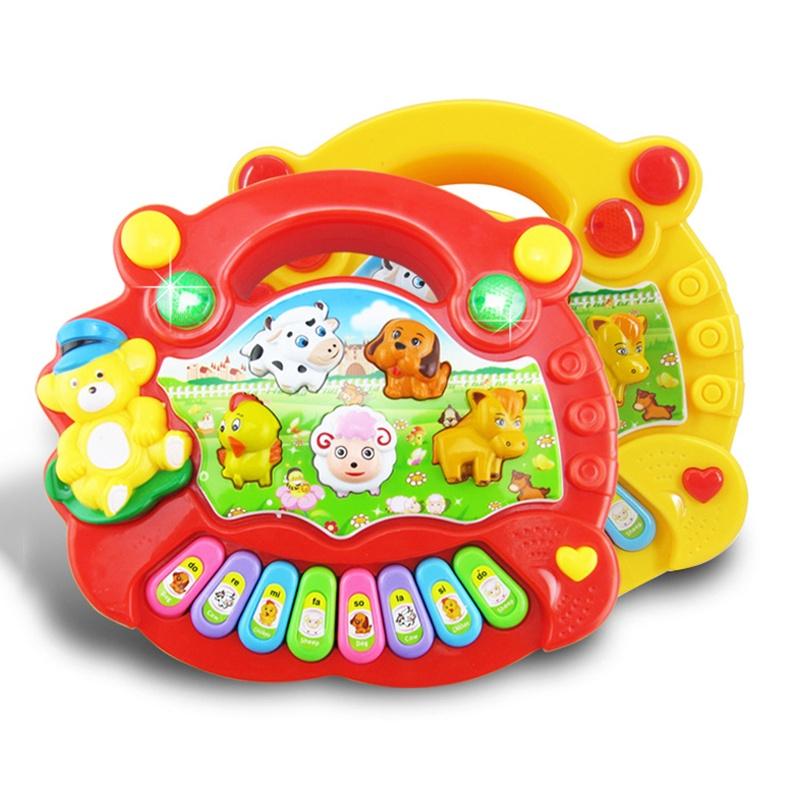 Versatile Musical Educational Animal Farm Piano Enriching Developmental Music Toy For Young Children