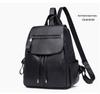 Women's Soft PU Leather Backpack - Casual Autumn/Winter School & Travel Bag