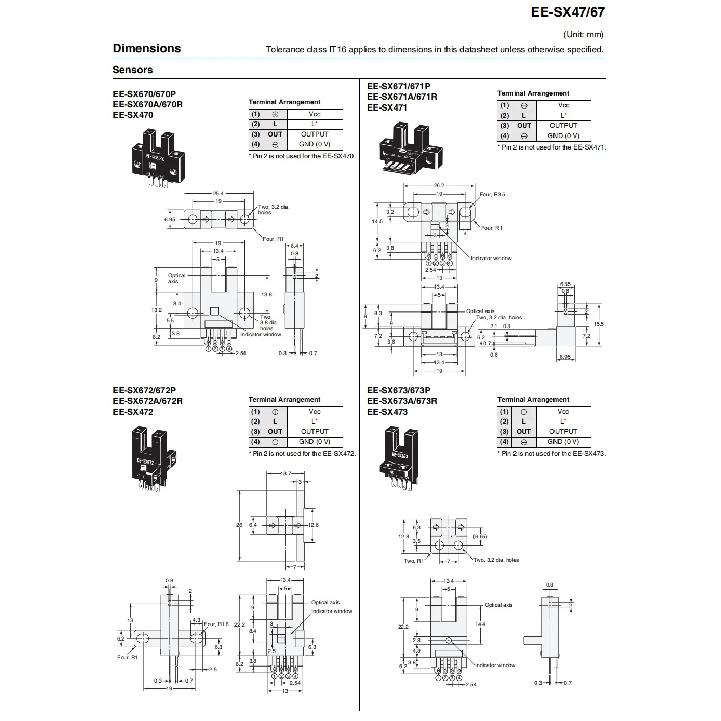 Original Genuine Photoelectric Switch Sensor Dip-4 Ee-Sx670 Ee-Sx670A Ee-Sx671 Ee-Sx671A Ee-672 Ee-672A