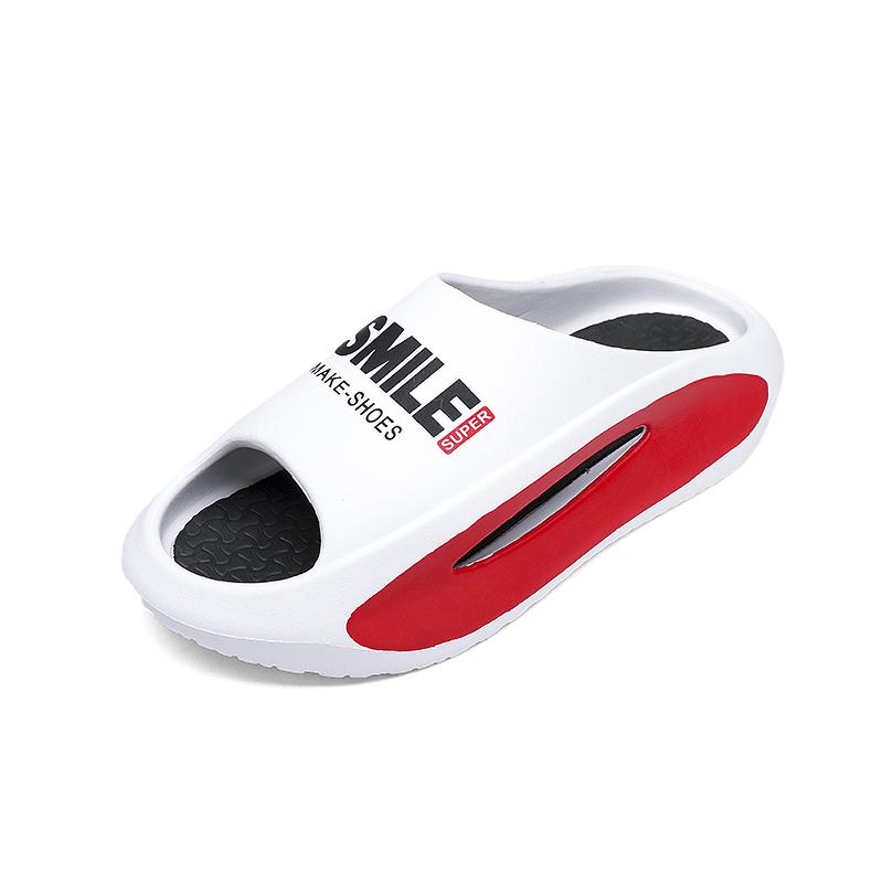 

Мужские сандалии-тапочки, новые летние тапочки-кроссовки, мужские шлепанцы на толстой платформе, мягкие тапочки из ЭВА, повседневная пляжная обувь 40-41 белый