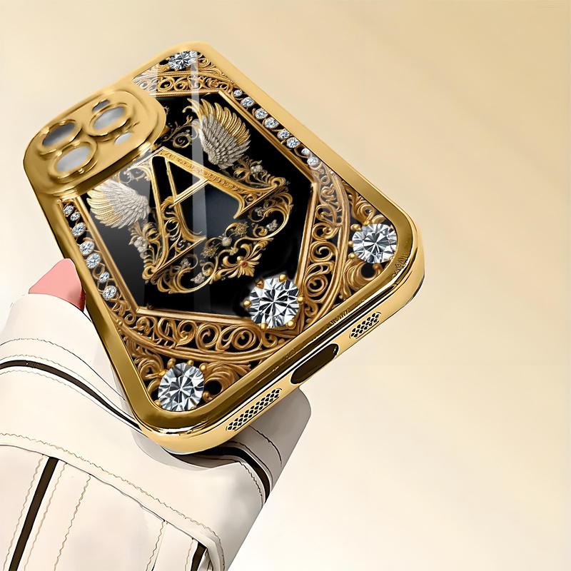 Diamond studded gorgeous new fashionable phone case suitable for iPhone 17 16 15 14 13 12 11 Pro Max Plus anti drop