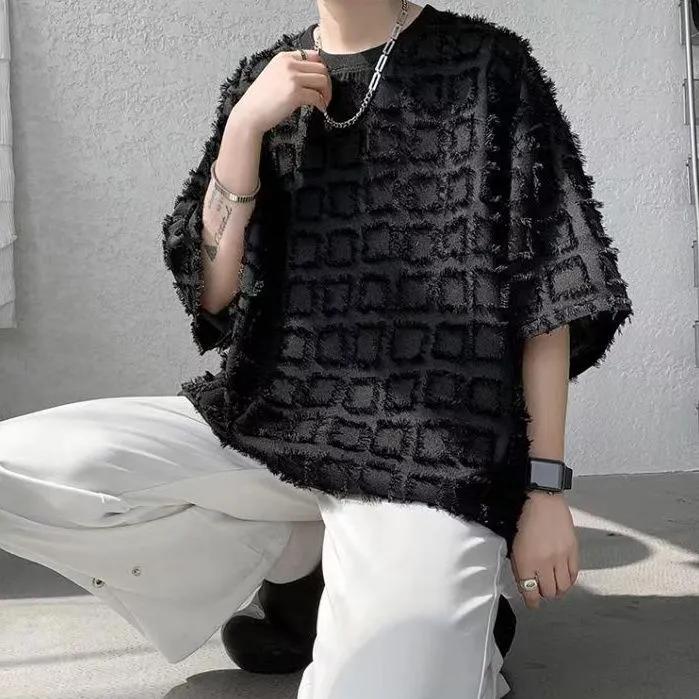 Men Summer Half Sleeved Korean T-Shirt Loose Basic Shirt Casual Top Tees