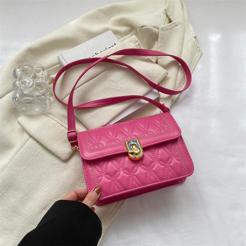 Fashionable Pu Leather Crossbody Bag For Women Stylish And Trendy Small Square Bag