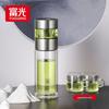 FUGURNG BESTJOY Portable Double-Layer Glass Tea Infuser Cup