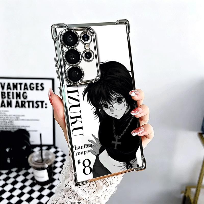 Hunter X-Hunters Shizuku Plating Phone Case For Samsung Galaxy S24 S25 FE S26 Edge S23 Ultra S22 S21 Plus S20 Anti-Fall Airabag