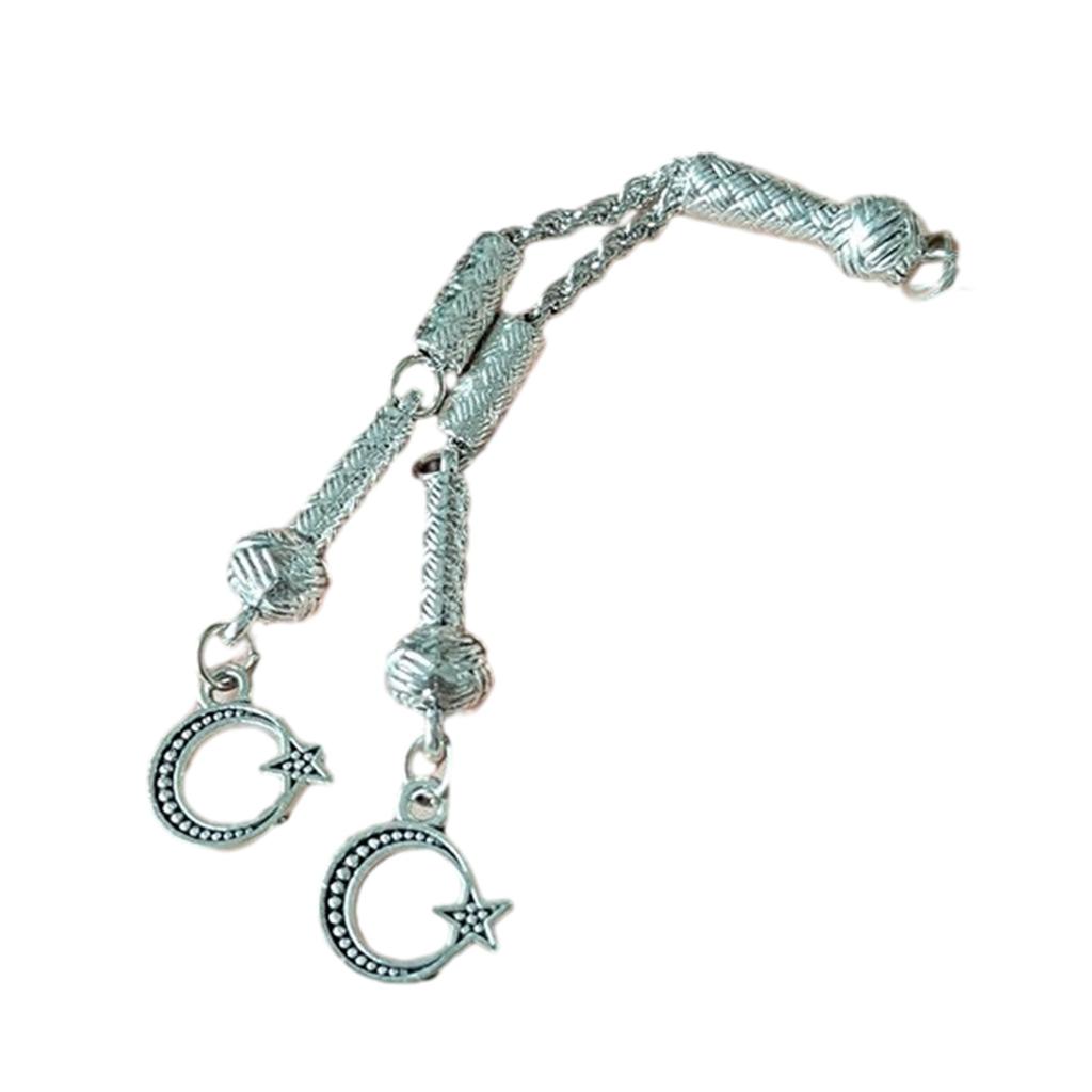 Vintage Metal Brushes Antique Silver Necklace Accessories Religious Jewelry Making Components DIY Bracelet Connectors