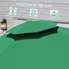 Offset Parasol, Ø292 cm, Crank, 360° Rotation, Adjustable Tilt, Double Roof, Cross Base, Dark Green