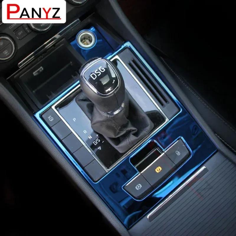 For Skoda Superb - Car Interior Navigation Gear Panel Transparent TPU Protective Film Anti-scratch Repair Accessories