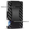 Hot Selling RFID Anti-theft Carbon Fiber Metal Card Holder Wallet with Money Clip