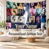 Benutzerdefinierte Namens-Wandbehang-Tapisserie, Taylor Swift Dekorative Hintergrund-Tapisserie für Wohnheim, Zuhause