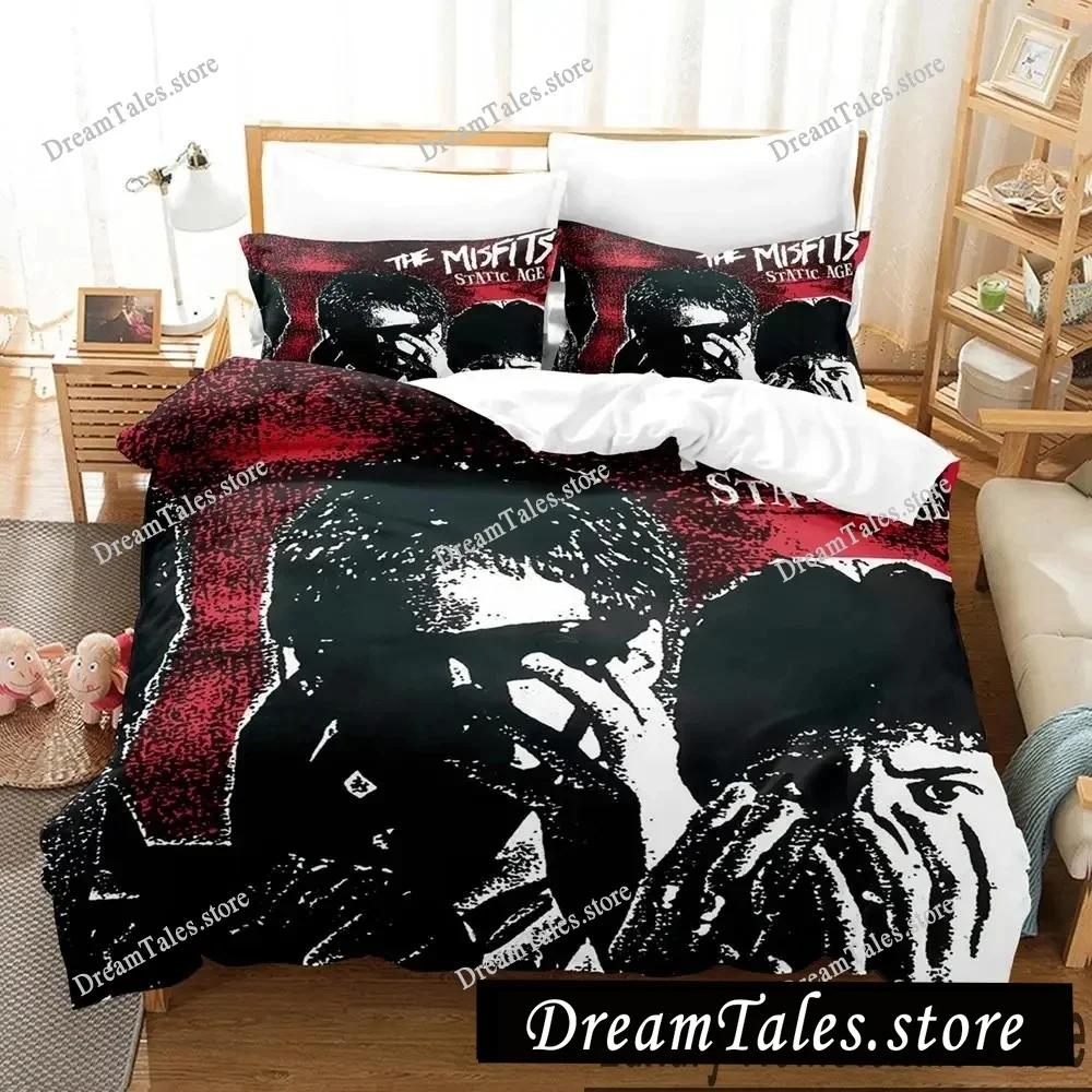 3D Print The Misfits Glenn Danzig Bedding Set Boys Girls Twin Queen King Size Duvet Cover Pillowcase Bed boys Adult