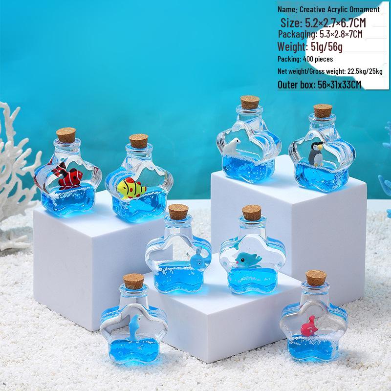 Panda Glitter Liquid Motion Hourglass - Decompression Toy & Acrylic Decoration Gift