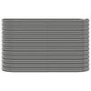 Vidaxl Raised Planter, Powder-Coated Steel 114X40X68 Cm, Grey