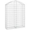 VidaXL Panier de Gabions Arqué Cage à Gabion Mur de Gabion Panier à Pierre Gabion pour Pierre Jardin Patio Extérieur 153426