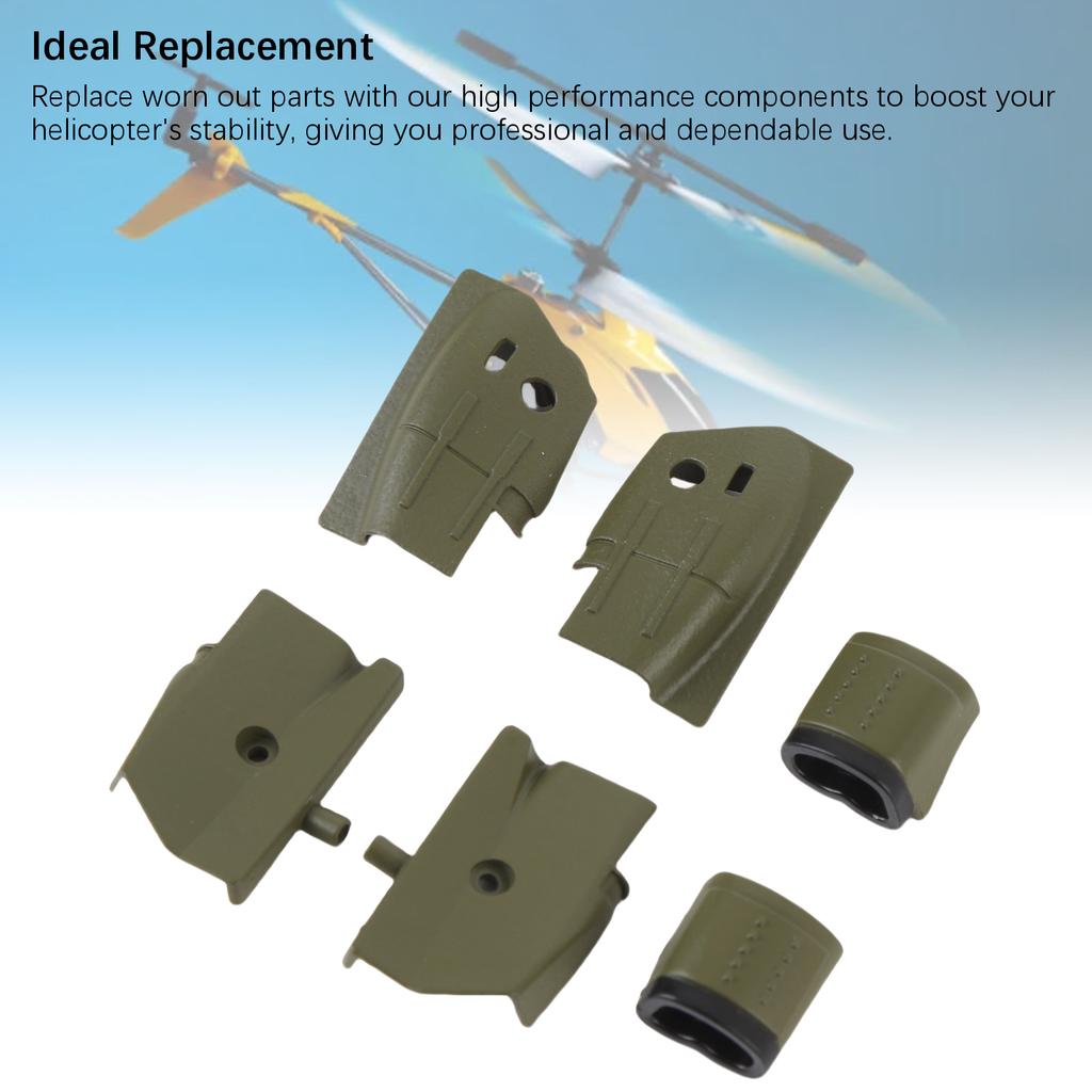 6PCS RC Helicopter Replacement Part Rear RC Helicopter Wing Decorations for Wltoys K170 Remote Control Airplane