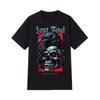 Black Men's Cotton Heavyweight T-shirt Fashionable Print Comfortable Breathable Casual Crew Neck Short Sleeve Top