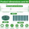 30 Stück Kunststoff-Klettersäulen für Pflanzen, stapelbare Moosstangen für den Innenbereich, nach oben wachsende Pflanzenstützen mit Gartenbändern, Klebeband und Etiketten