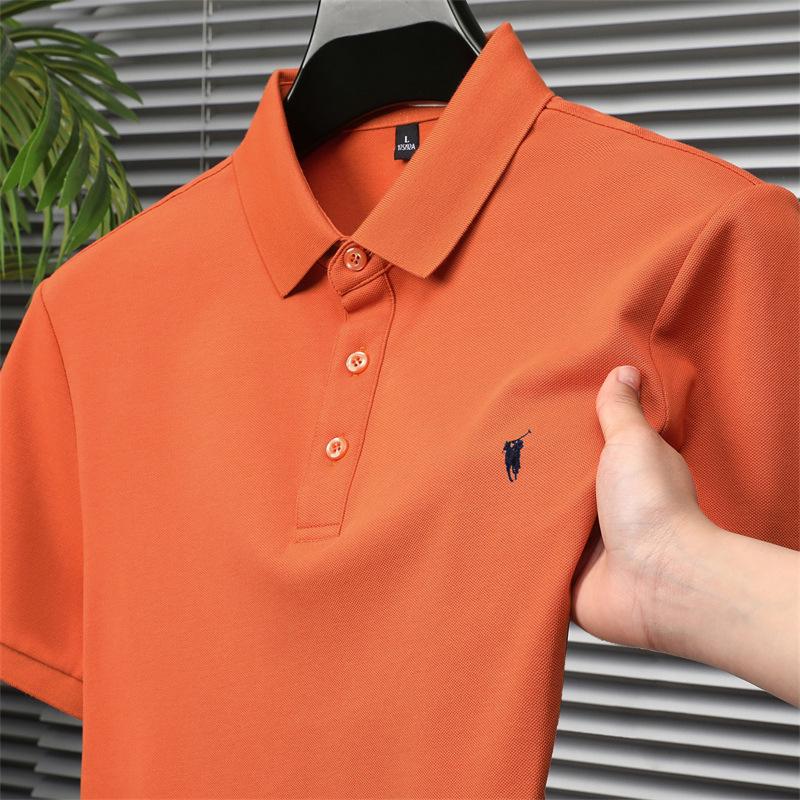 Value Vault 2025 Zomer Paul Heren Klassiek Effen Kleur Geborduurd Piqu&eacute; Katoen Poloshirt XL (135-150 kg)