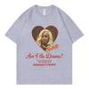 Cardi B Am I The Drama Funny Meme Tshirts Unisex Women Fashion Hip Hop Short Sleeve T Shirt High Quality Cotton Oversized Tshirt