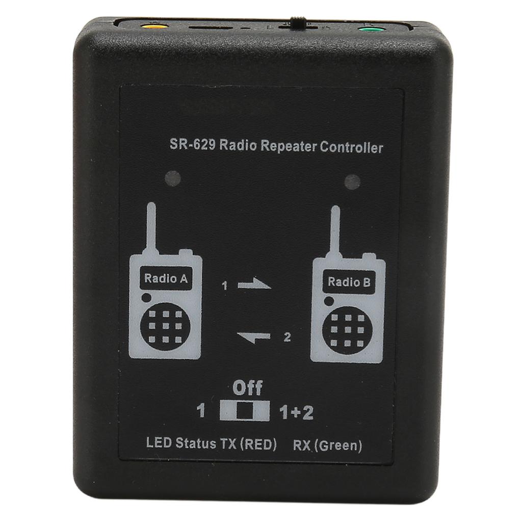 Funk-Repeater-Controller Multifunktionaler Duplex-Repeater-Controller mit 2 Stück 46 K Steckerkabel für