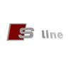 Metal Car key sticker Hub 3D sticker S Line Badge Emblem For Audi TT Q3 Q5 Q7 Q8 B5 B6 B7 B8 B9 Q7 8P 8V 8L A3 A4 A5 A6 A7 A8 8L