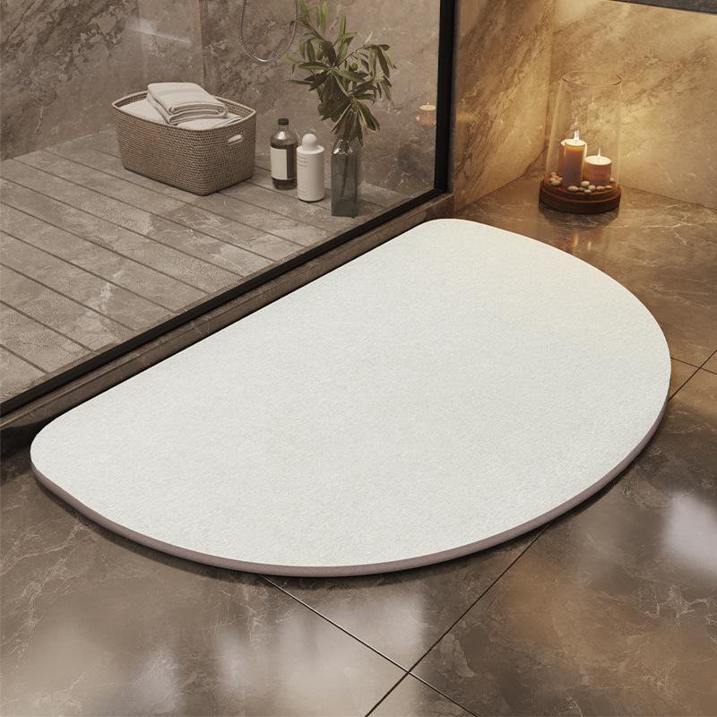 Kieselgur Fußmatte Harte Matte Kieselgur harte Platte Toilettenbodenmatte Badezimmer wasserabsorbierende rutschfeste Matte Schnelltrocknende Fußmatte