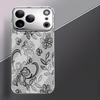 Sleek Transparent Floral Lace phone case mobile phones for iphone 17 pro max cover Glass for iPhone 17 16 15 14 13 12pm Pro Plus