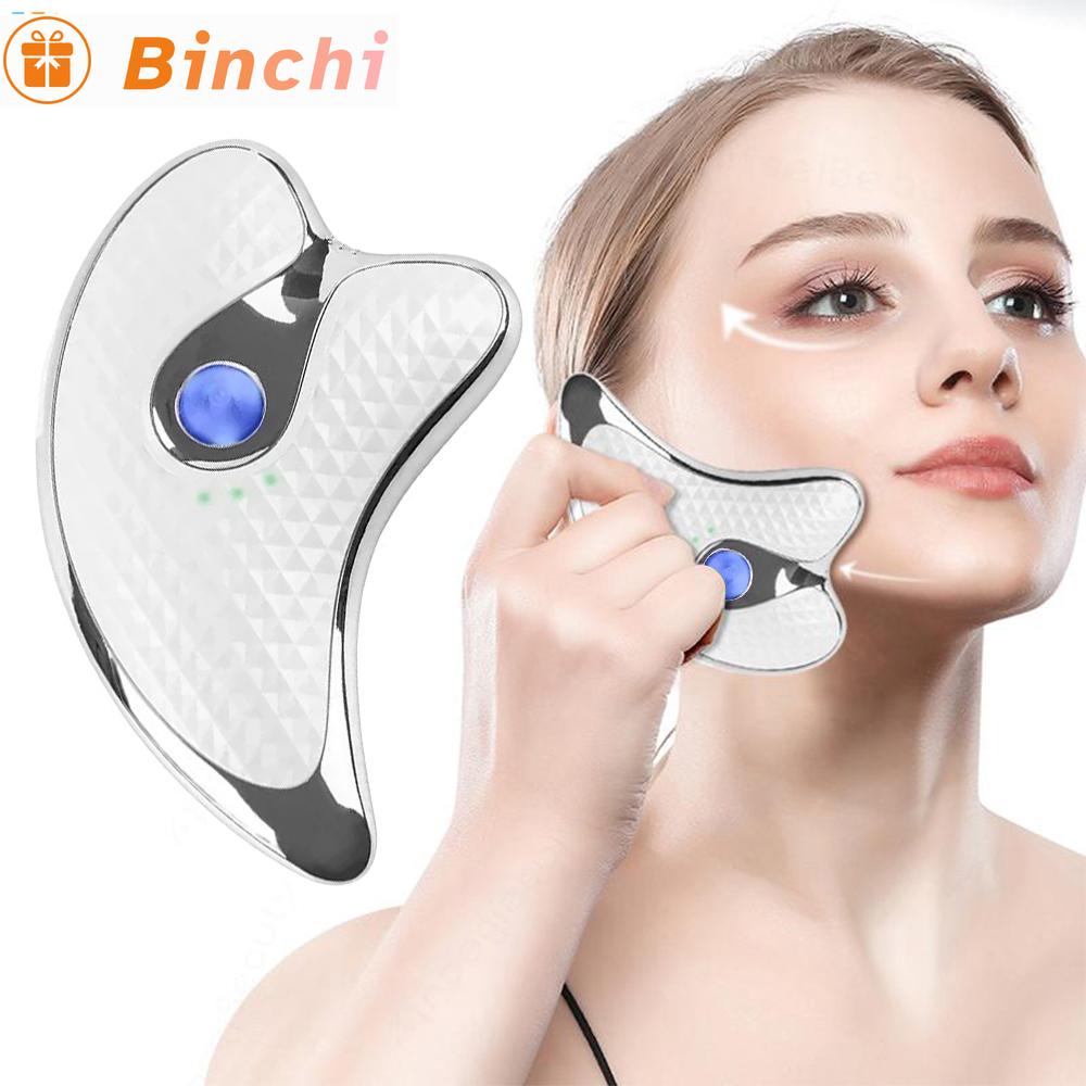 Microcurrent Guasha Facial Massager Electric Scraping Machine Skin Tightening Lifting Face Lift Slimmer Beauty Care Massage Tool