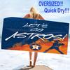 Houston Astros Print Beach Towel, Large Soft Quick Dry Towel for Beach Camping Swimming