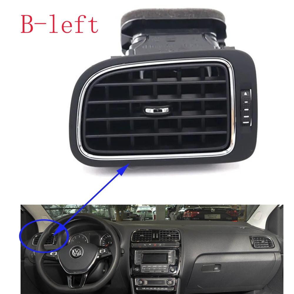 HUIYAN Matte Black Left Right Central Dashboard A/C Air Outlet Vent For VW Polo 2014 2015 2016 6RD 819 704 6RD 819 703
