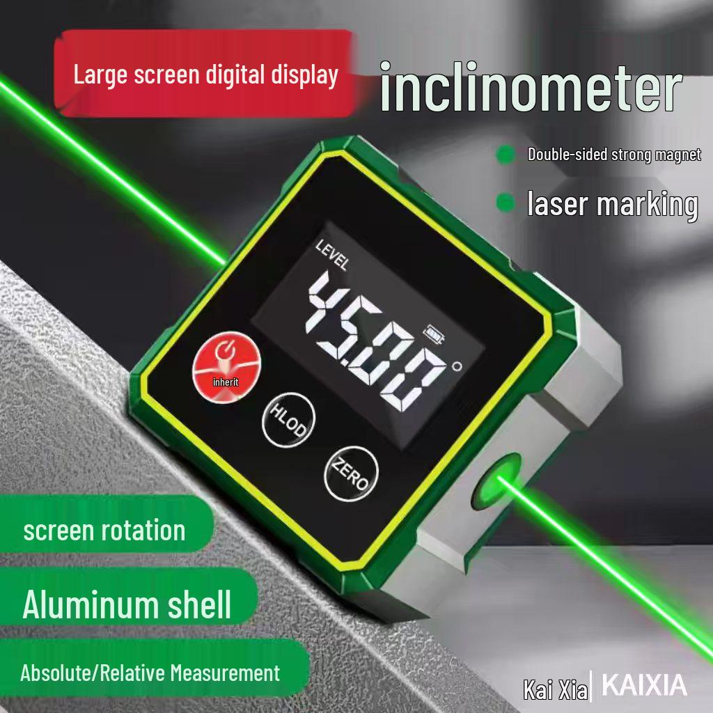 HD Magnetic Digital Inclinometer with Angle Measurement and Display
