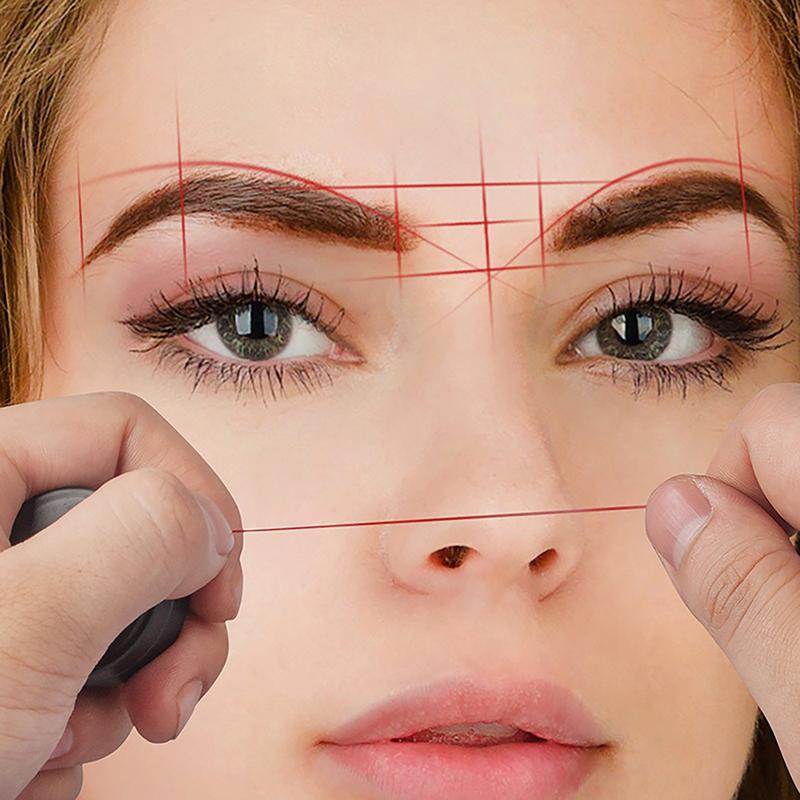 10/20M Microblading Haritalama İpi Kaş Önceden Mürekkeplenmiş İp Kalıcı Makyaj Dövme Boyama Çizgisi Kaş İşaretleyici Konumlandırma Aracı