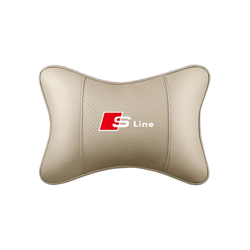 2026 Hot Car Leather Seat Headrest Neck Pillow Head Cushion Tire Valve For Audi A7 A3 A4 A6 A5 Q5 A1 Q7 Q3 Q4 TT SQ5 RSQ3 RSQ8 S3 S4 RS5