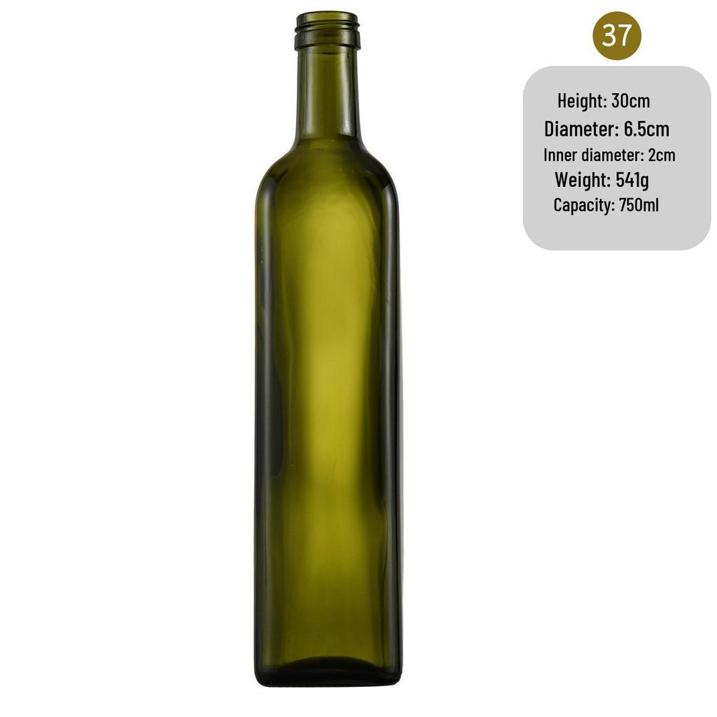 In-Stock Burgundy Green Glass Wine Bottle - Ideal for Red Wine, Liquor, Home Brewing, and Fruit Wine Storage