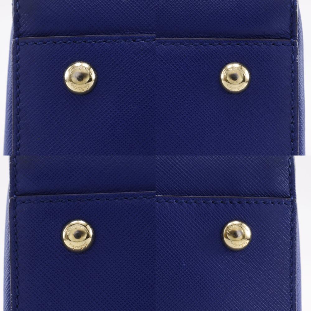 Salvatore Ferragamo Gancini Tote Bag GG-21F271 Blue leather Women Used