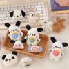 2/4 Pezzi Bambola Cane Peluche Cartone Animato Spilla Cane Orso Decorazione Zaino Studente Sciarpa Accessori Abbigliamento