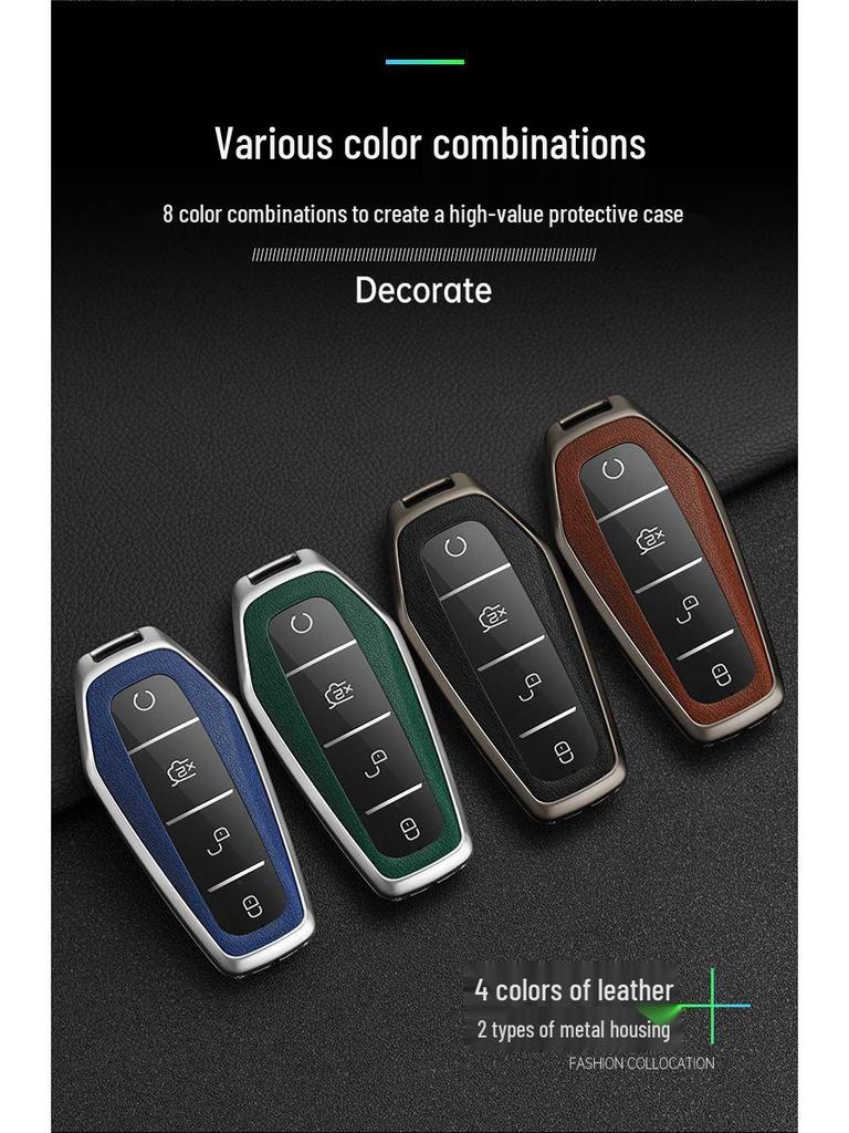 BYD Song Tang Max G5 Surui E5 Sirui G6 Qin Car Metal Key Case - Creative Shell Buckle for Old Models