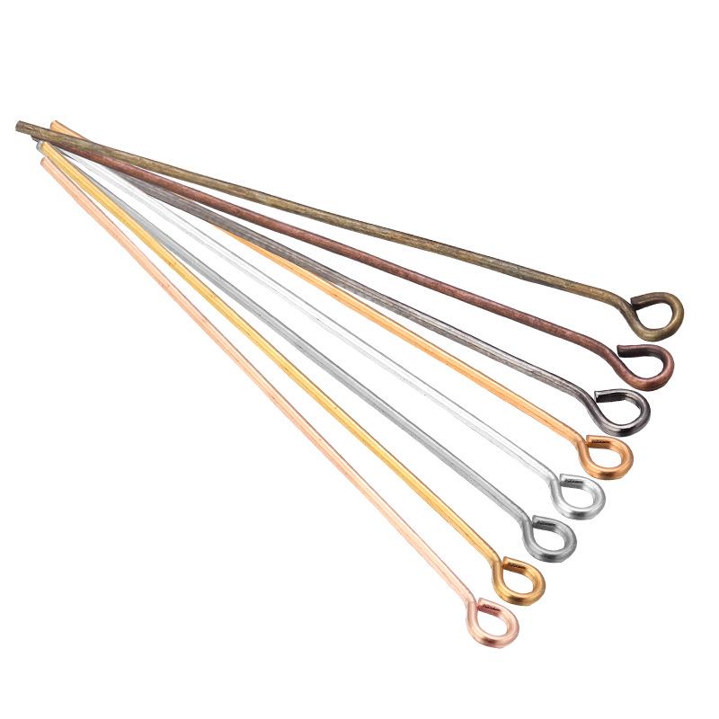 

100 шт. штифтов в форме 9 для изготовления украшений и бисероплетения своими руками, гальванизированные соединительные аксессуары 50mm